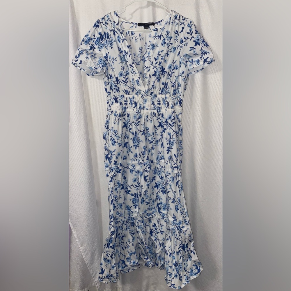 French Connection Blue and White Floral Maxi Dress - Picture 2 of 4